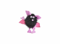 Handpop Monster to go Bammel H33cm - polyester - zwart/roze- Kinderdecoratie|Pluche Knuffels
