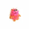 Kinderdecoratie|Pluche Knuffels|Handpop Monster to go Daddel H22cm - polyester - roze/oranje