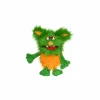 Handpop Monster to go Schotter H33cm - polyester - geel/groen- Kinderdecoratie|Pluche Knuffels