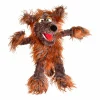 Handpop Wolf-Siegfried H57cm - polyester - bruin- Kinderdecoratie|Pluche Knuffels