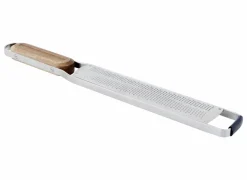 Cosy & Trendy Handrasp Aspen 37x4,4x2cm - acacia hout & RVS - zilver & bruin- Raspen