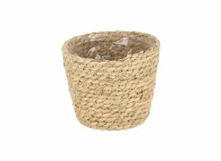 Hangbloempot Ø12xH10,3cm - borstelgras - naturel- Vazen & Bloempotten|Vazen & Bloempotten