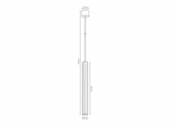 Hanglampen|Hanglamp 40cm GU4 - aluminium - zwart
