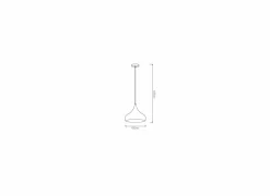Hanglamp Ø42cm 60W E27- Hanglampen