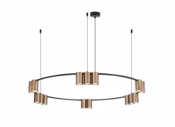 Hanglamp Ø100cm 15xGU10 - aluminium - brons- Lusters|Hanglampen