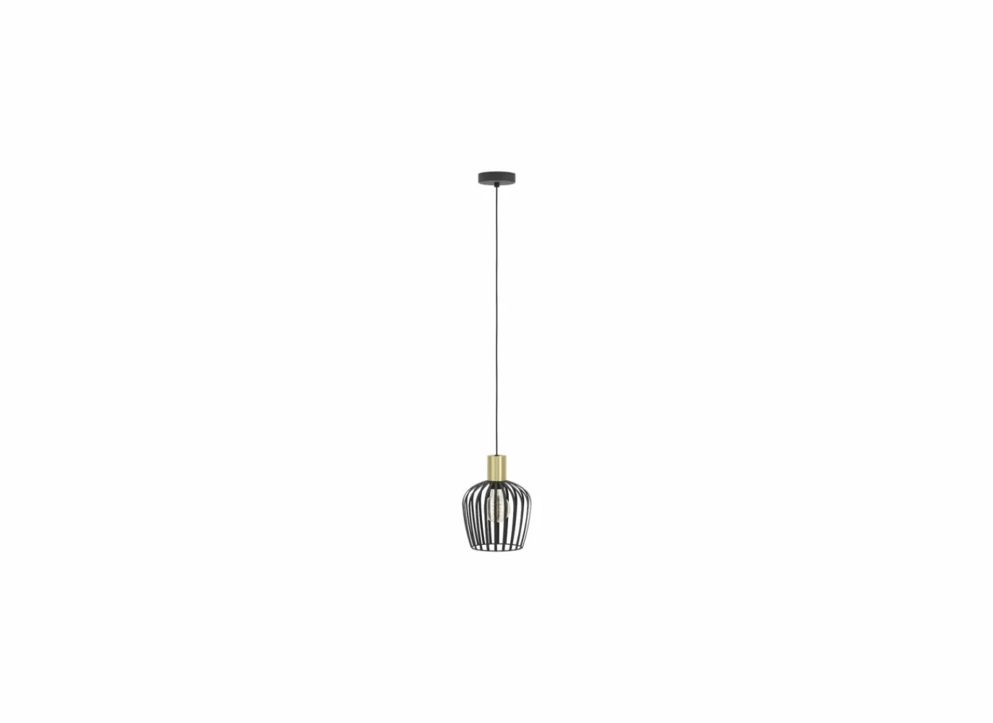 Hanglamp Empoli Ø20cm 40W E27 staal zwart- Hanglampen
