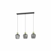Hanglampen|Hanglamp Empoli 90x20cm 40W E27 staal zwart