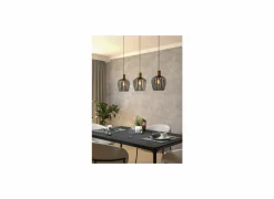 Hanglampen|Hanglamp Empoli 90x20cm 40W E27 staal zwart
