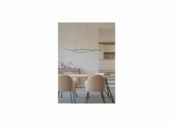 Hanglampen|Hanglamp Grisolia 140x7cm 20W LED staal zwart