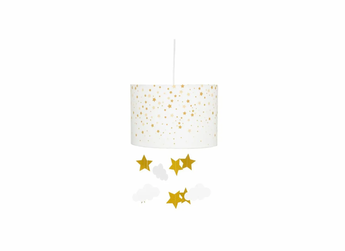 Hanglamp kinderkamer Met Sterren En Wolken Ø30cm 40W E27- Kinderhanglampen