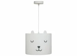 Hanglamp kinderkamer Toxey Ø28xH28cm - bouclé - wit- Kinderhanglampen