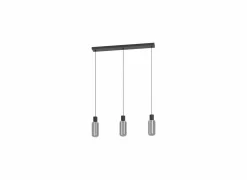 Hanglamp Maione 77x9cm 4W E27 staal zwart- Hanglampen