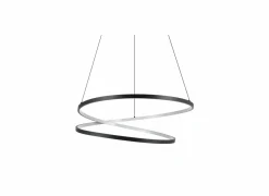 Hanglampen|Hanglamp Ruotale Ø70cm 42W LED metaal zwart