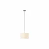 Brilliant Hanglamp Teddy 1x20W E27 Ø35cm - metaal/stof - beige- Hanglampen
