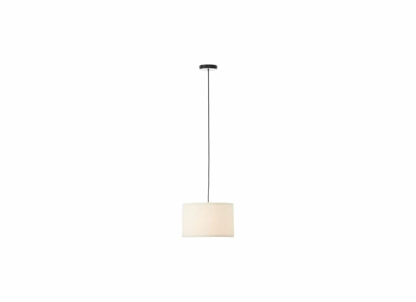 Brilliant Hanglamp Teddy 1x20W E27 Ø35cm - metaal/stof - beige- Hanglampen