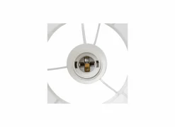 Hanglamp Tobie Ø25cm - katoen/staal - wit- Hanglampen