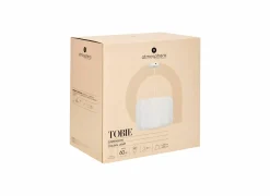 Hanglampen|Hanglamp Tobie Ø37cm - katoen/staal - wit