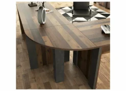 Hoekbureaus|Kantoorbureau|Hoekbureau Clif-B 70x70x74cm - decor - old wood