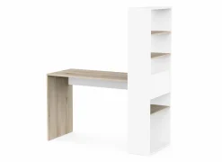 Hoekbureaus|Kantoorbureau|Hoekbureau Ease  123x145x53cm - decor - kronberg eik & wit