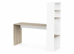 Hoekbureaus|Kantoorbureau|Hoekbureau Ease  123x145x53cm - decor - kronberg eik & wit