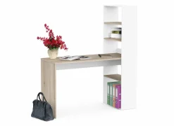 Hoekbureaus|Kantoorbureau|Hoekbureau Ease  123x145x53cm - decor - kronberg eik & wit