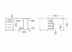 Hoekbureau Prima decor - wit- Hoekbureaus|Bureau