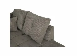 Hoeksalons|Hoeksalon Abby 311x170cm - stof - bruin met bedfunctie