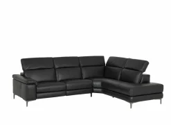 Hoeksalons|Hoeksalon After 295x232cm - leder - zwart