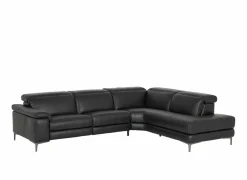 Hoeksalons|Hoeksalon After 295x232cm - leder - zwart