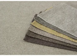 Hoeksalons|Hoeksalon Alcamo 331x184cm - stof - grijs met poef