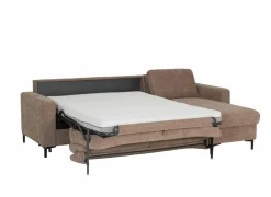 Zetelbedden|Hoeksalons|Hoeksalon Alea 291x190cm - stof - siena met bedfunctie