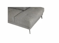 Hoeksalons|Hoeksalon Amira 290x228cm - stof - grijs met relax