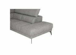 Hoeksalons|Hoeksalon Amira 290x228cm - stof - grijs met relax