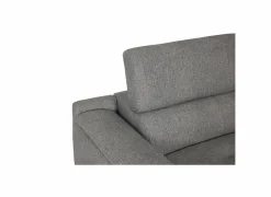 Hoeksalons|Hoeksalon Amira 290x228cm - stof - grijs met relax