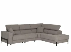Hoeksalons|Hoeksalon Arkon 296x238cm - stof - taupe met relax