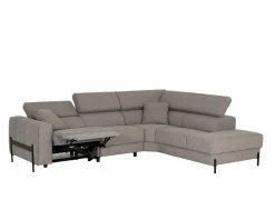 Hoeksalons|Hoeksalon Arkon 296x238cm - stof - taupe met relax