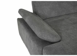 Hoeksalons|Slaapbanken|Hoeksalon Artus 371x260cm - stof - grijs met bedfunctie & opbergruimte