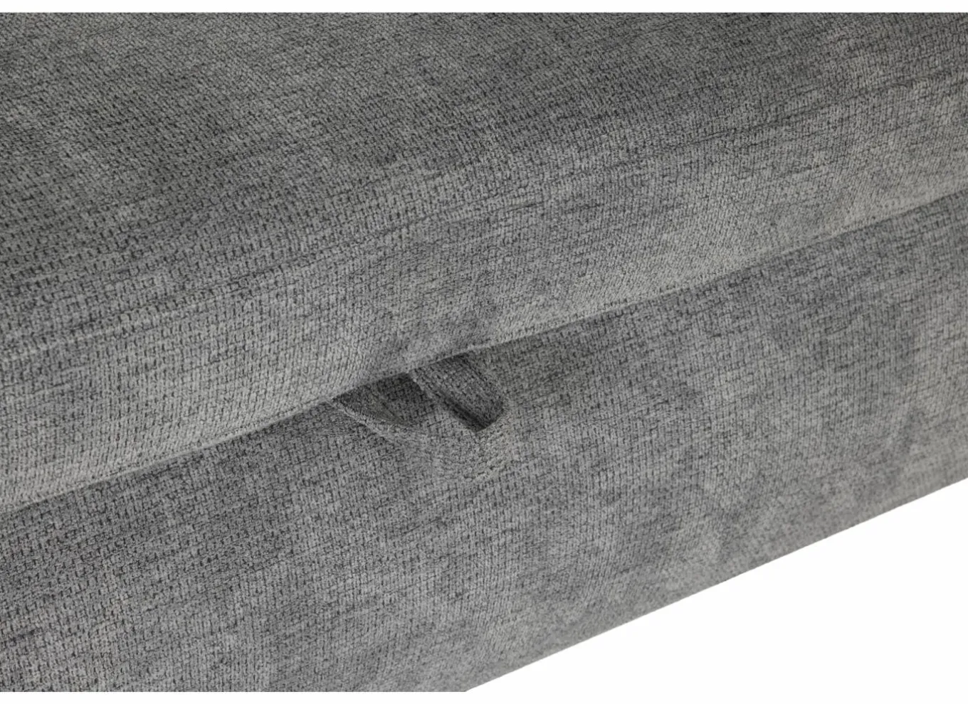 Hoeksalons|Slaapbanken|Hoeksalon Artus 371x260cm - stof - grijs met bedfunctie & opbergruimte