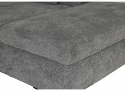 Hoeksalons|Slaapbanken|Hoeksalon Artus 371x260cm - stof - grijs met bedfunctie & opbergruimte