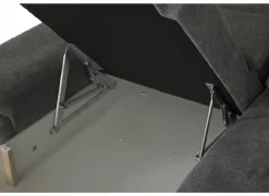 Hoeksalons|Slaapbanken|Hoeksalon Artus 371x260cm - stof - grijs met bedfunctie & opbergruimte