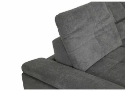 Hoeksalons|Slaapbanken|Hoeksalon Artus 371x260cm - stof - grijs met bedfunctie & opbergruimte