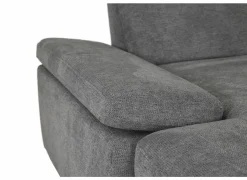 Hoeksalons|Slaapbanken|Hoeksalon Artus 371x260cm - stof - grijs met bedfunctie & opbergruimte