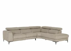 Hoeksalon Arya 293x241cm - stof - grijs- Hoeksalons