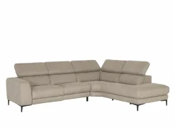 Hoeksalon Arya 293x241cm - stof - grijs- Hoeksalons