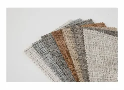 Hoeksalon Bled 411x174cm - stof - zand- Hoeksalons