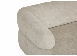 Hoeksalon Bled 411x174cm - stof - zand- Hoeksalons