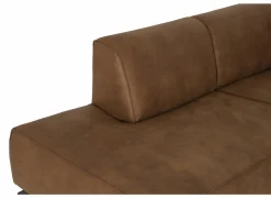 Hoeksalon Brenda 275x210cm - stof - cognac- Hoeksalons