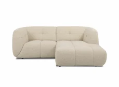 Hoeksalons|Hoeksalon Bric 224x162cm - stof - naturel