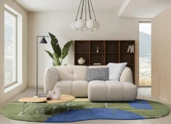 Hoeksalons|Hoeksalon Bric 224x162cm - stof - naturel