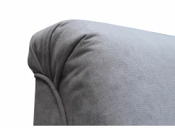 Hoeksalons|Hoeksalon Caro 272x197cm - stof - middengrijs met bedfunctie en opbergruimte